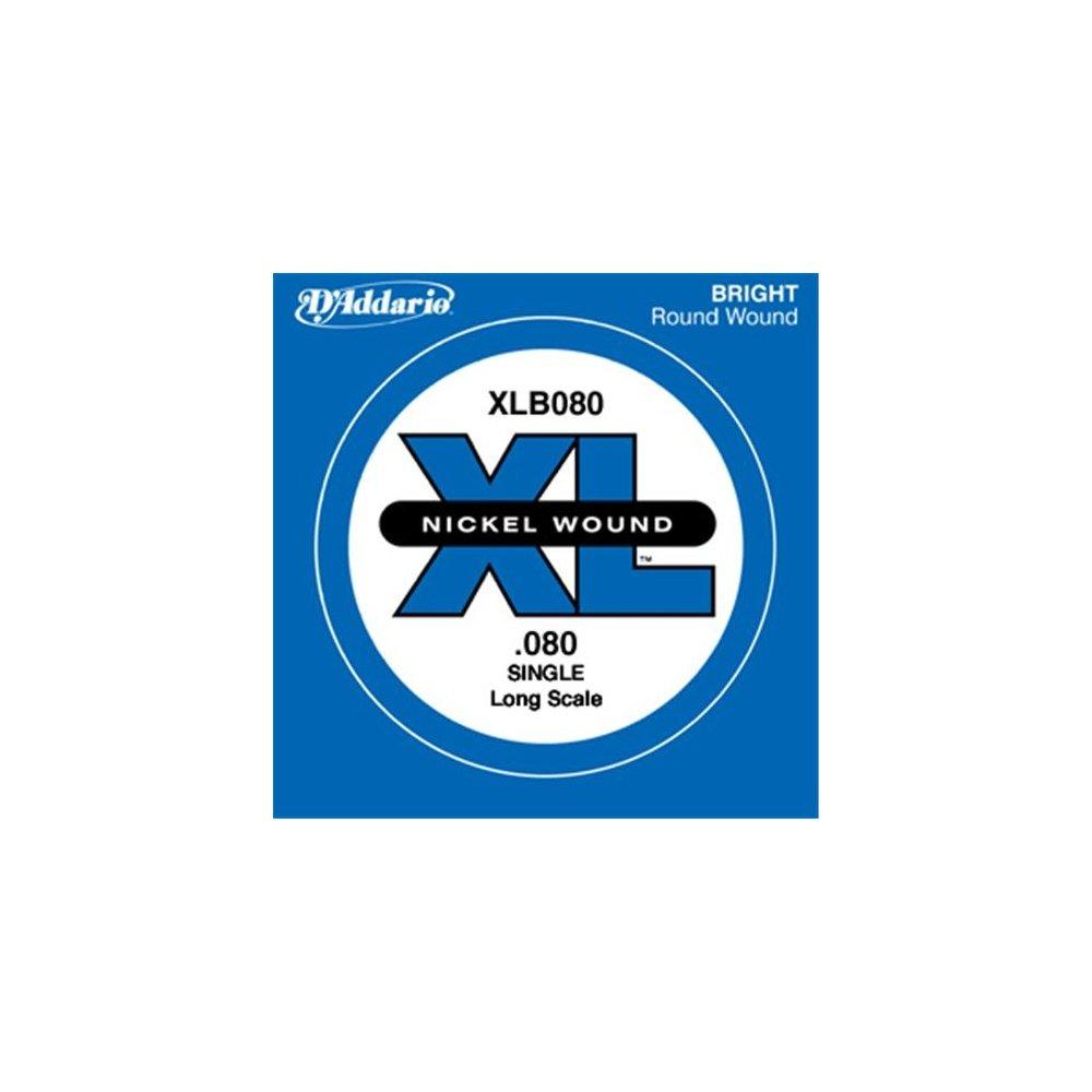 bass long XLB080 D Addario strings, nickel, scale, .080, [ ]