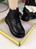 High-end leather non-slip thick-soled Martin boots for women's autumn and winter new high-top casual, comfortable and lightweight short boots