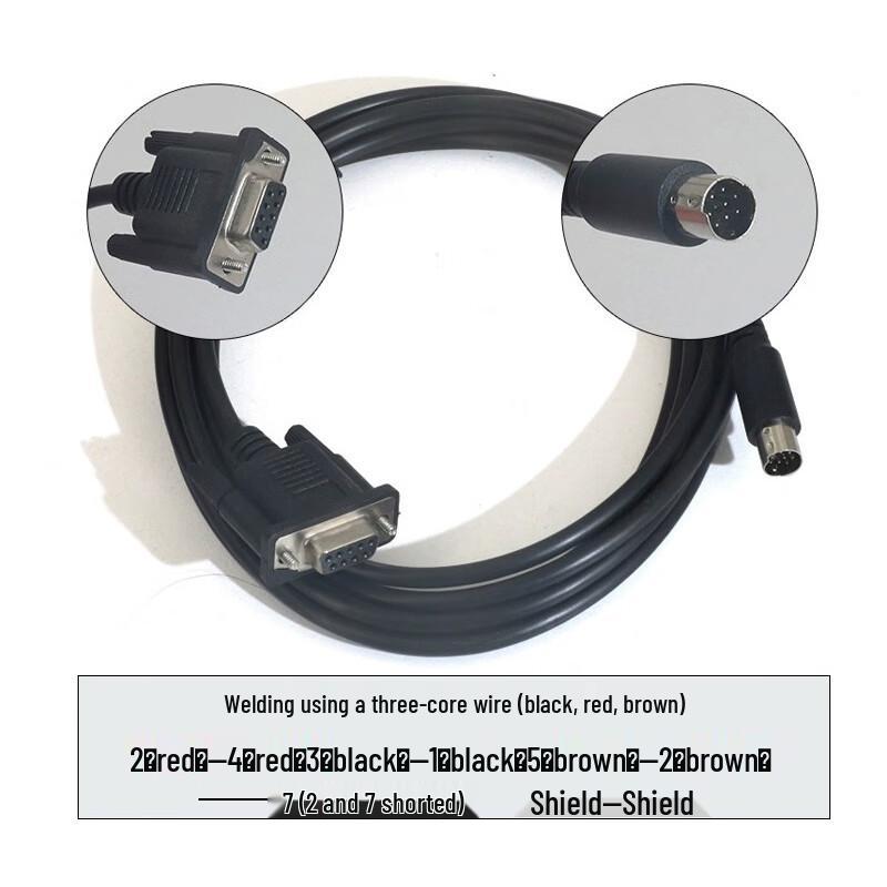PLC Communication Cable for Kunlun Tongtai HMI & Huichuan PLC