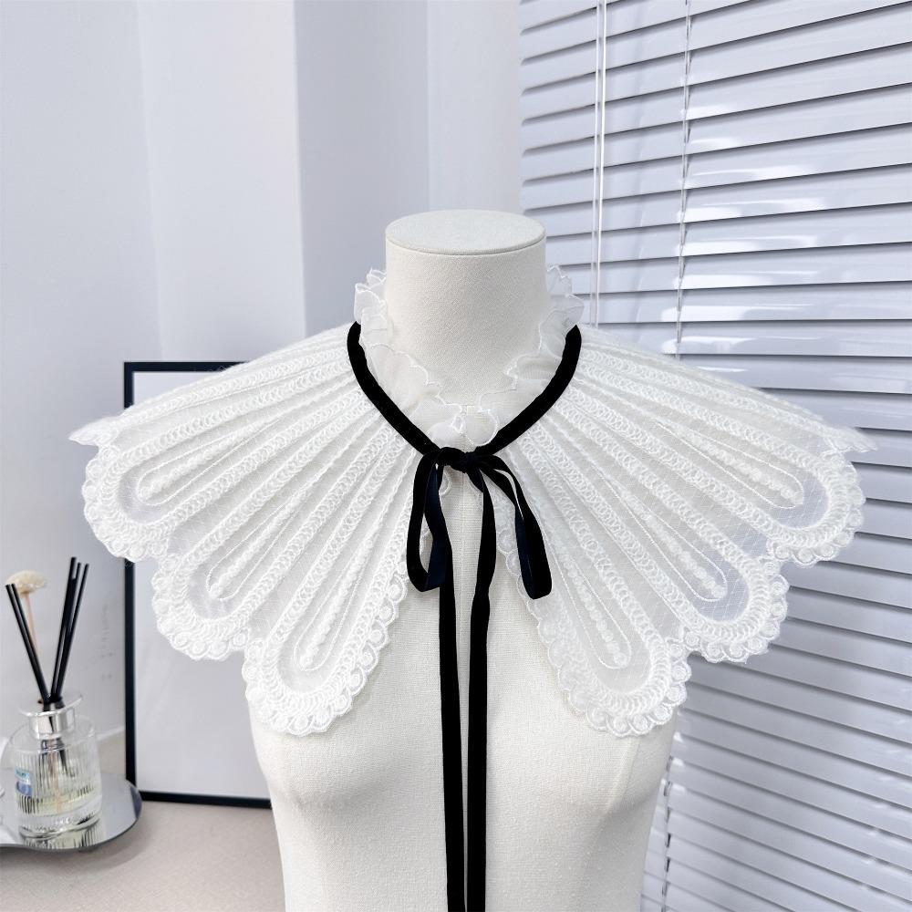 

Lace False Collar Embroidery Hollow Collar New Shawl Decoration Women B