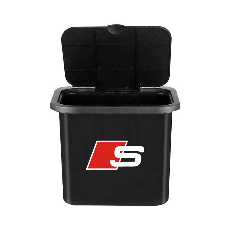 1Pcs Car Hanging Trash Bin Seat Back Storage Box Phone Holder Hook For Audi C7 C6 C5 B5 B6 B7 B8 B9 D3 Q3 Q5 Q7 TT A1 A3 A4 A5 A6 A7