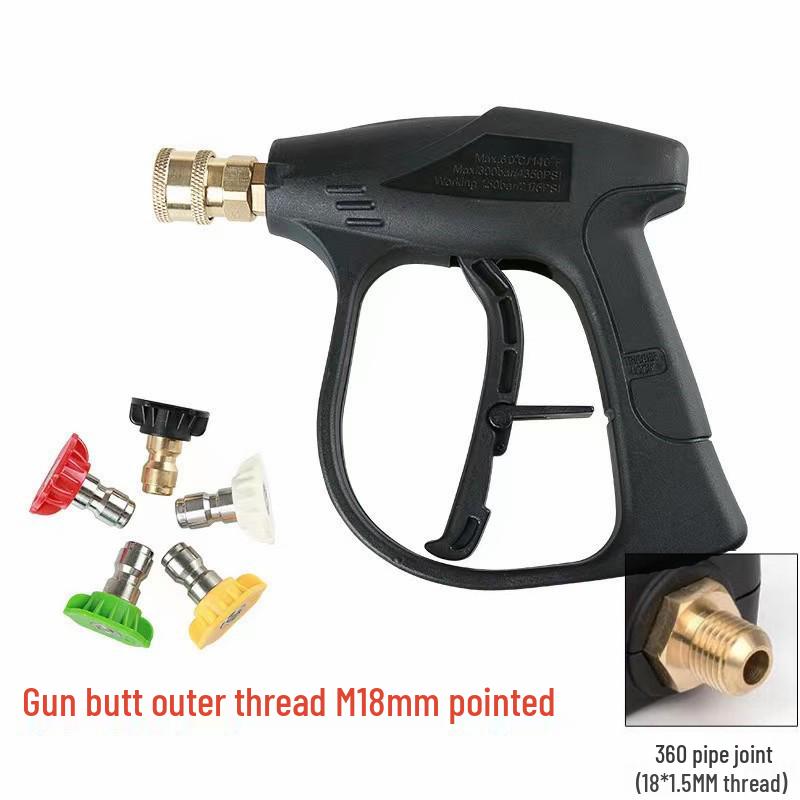Fan-Shaped High-Pressure Car Wash Spray Gun with Aluminum Valve Core for Cleaning