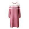 Warm Soft Nordic Pattern Winter Homewear Dress Vevw103l