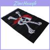 Bannière Drapeau Pirate Matière Polyester Décoration Fête d'Halloween Pour Fans de Pirates