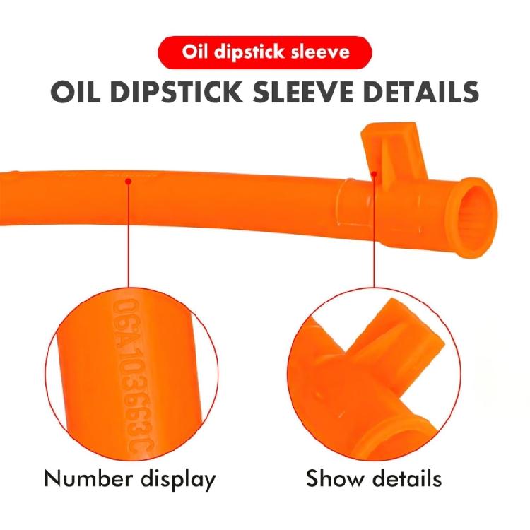 Oil Level Sensor Sleeve 06A103663B Oil Dipstick Boot ABS Construction Engine Dipstick Guide Funnel Sleeve