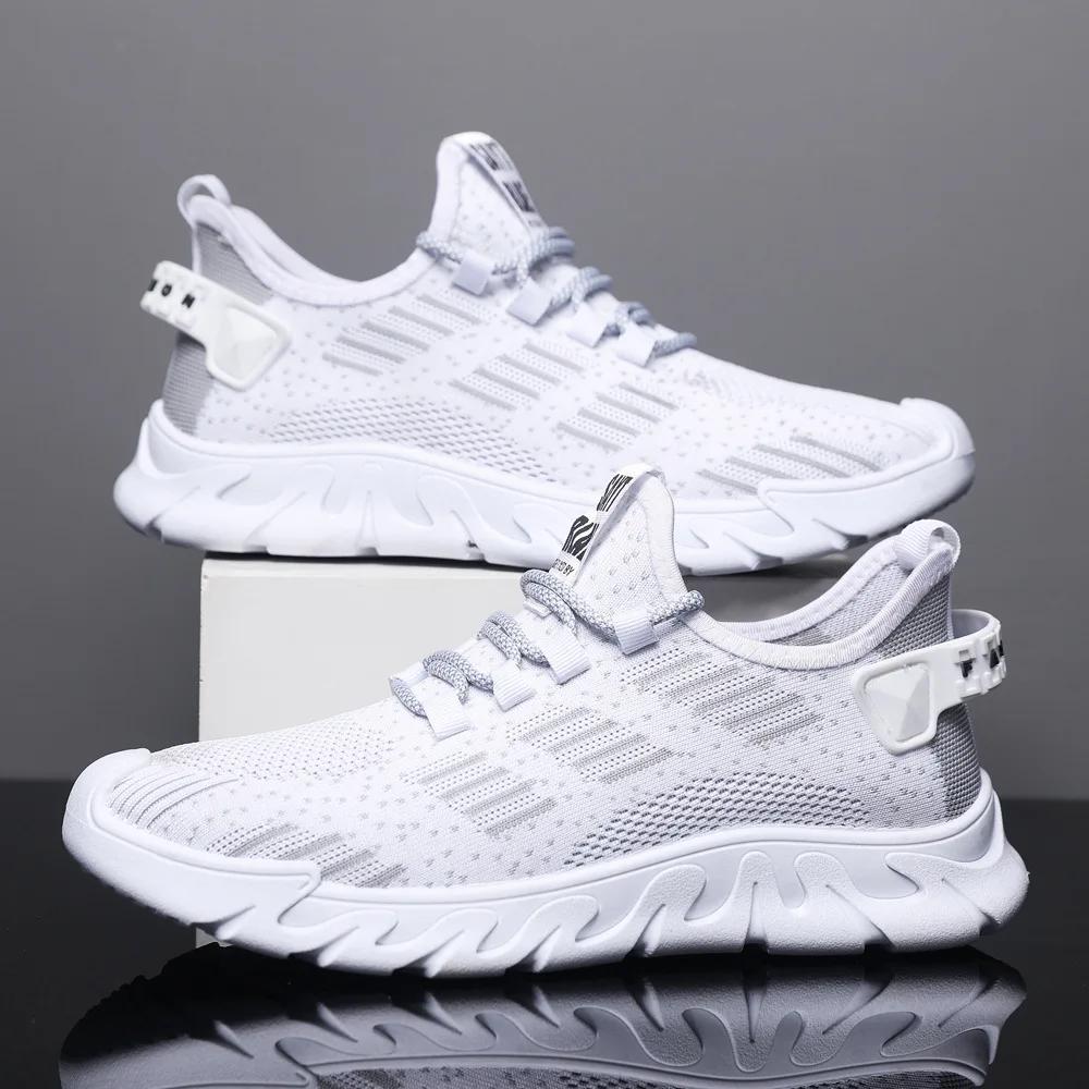Men's Shoes Trendy Mesh Shoes Spring Shoes Men's Shoes Outdoor Casual Men's Sports Shoes Flying Knitting