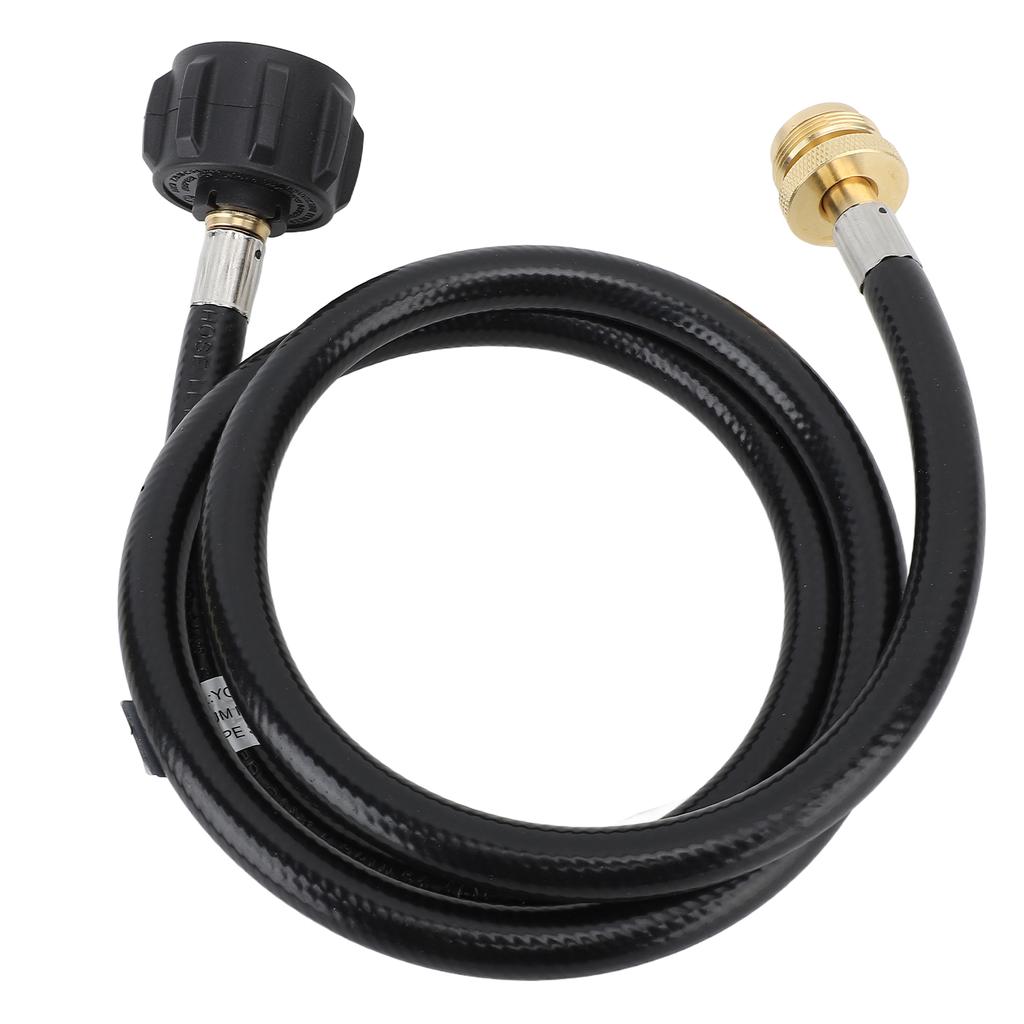 4ft Propane Adapter Hose 1lb To 20lb Propane Convert Hose with QCC1 Type Brass Connector for Gas Cylinder Grill Stoves