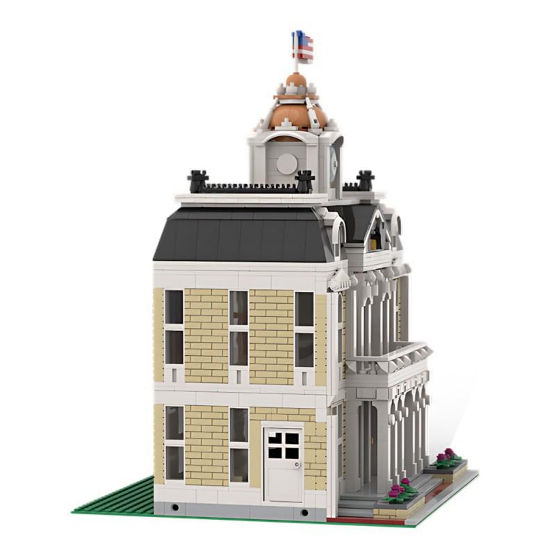 City Hall Luxury Hotel Building Blocks Model - MOC-228825