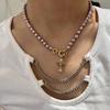 Empress Dowager Baroque Pearl Teardrop Necklace