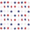 Patriotic Star Garland Banner Streamers Red White and Blue - 59 FT 6 Strands - Patriotic Decorations for 4th of July, Independence Day, Labor Day,
