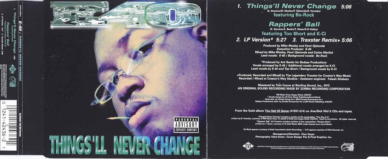 

CD E-40 - Things Will Never Change Non Japan Rap & Hip-Hop/R&B Used