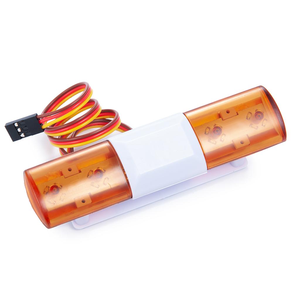 YEAHRUN 105/115/145mm Multi-function Flashing RC Car Police LED Light Alarming Light for 1/8 1/10 TRX4 SCX10 Tamiya Parts