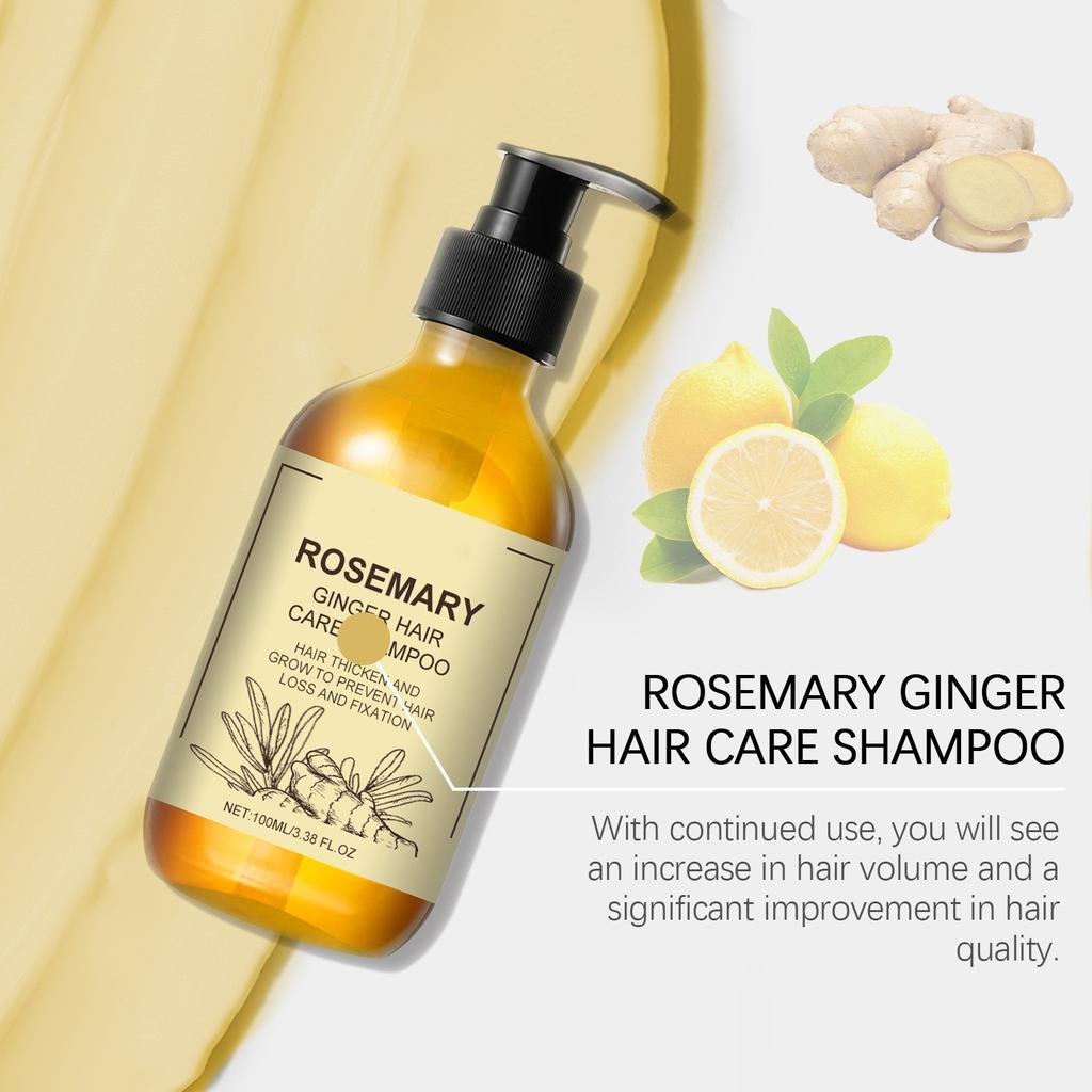 Rosemarys Gingers Shampoo Deep Cleansing Repairs Dry Frizzy Soft Strong Hair Care Shampoo 100ML