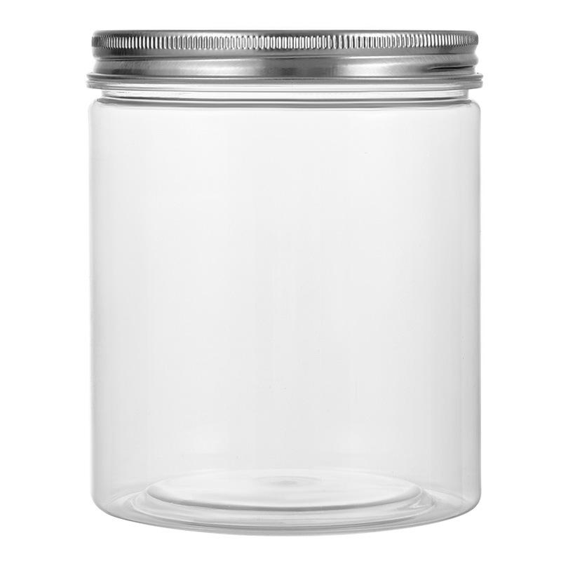 Transparent PET Airtight Plastic Snack Jar