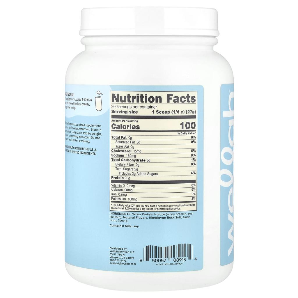 Protein Your Whey, Whey Protein Isolate, Vanilla, 816G (1.8Lb)