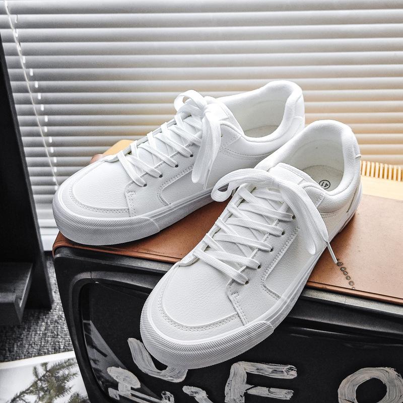 

Весенние новые дышащие маленькие белые туфли мужские корейская версия микрофибра студенческие кеды ins нишевые спортивные и повседневные туфли трендовая мужская обувь 35