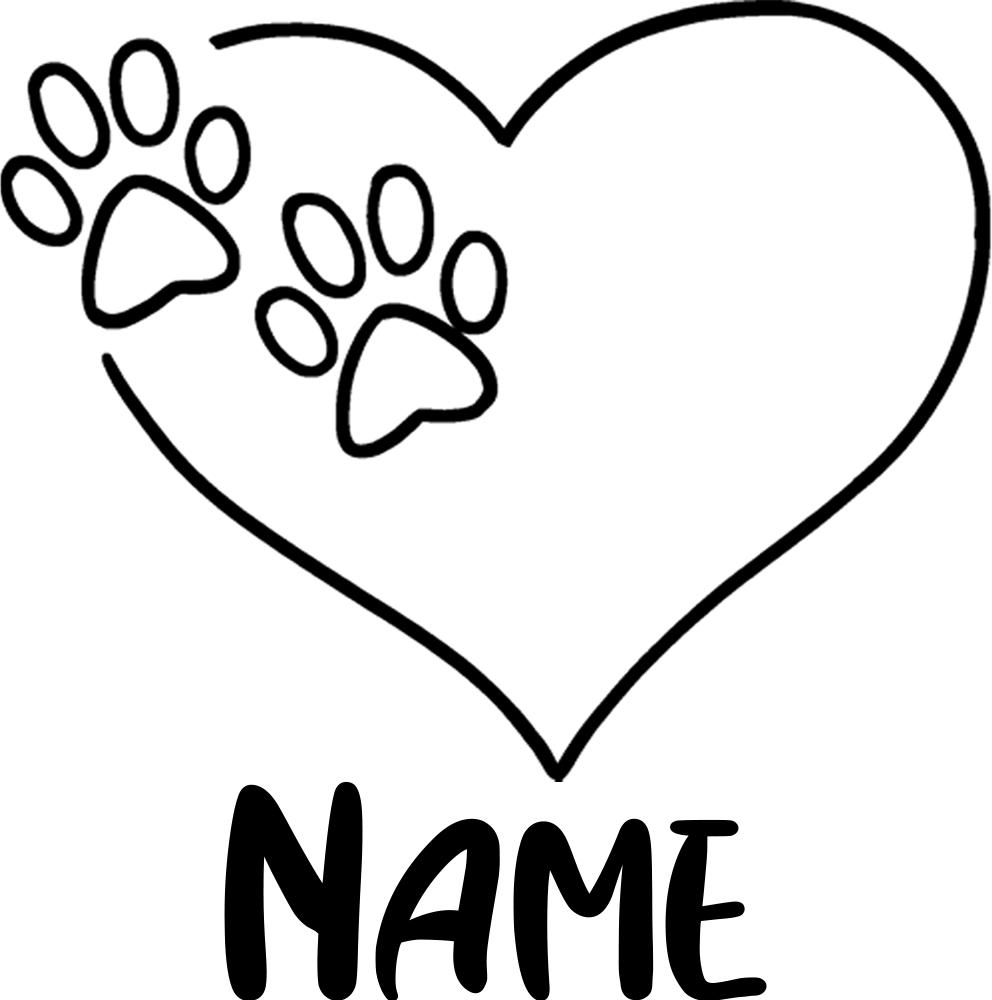

Personalized Pet Memorial Stone Custom Dogs Name Love Paw Print Carve Custom Engrave Stone for Cat and Dog Loss Gifts circle