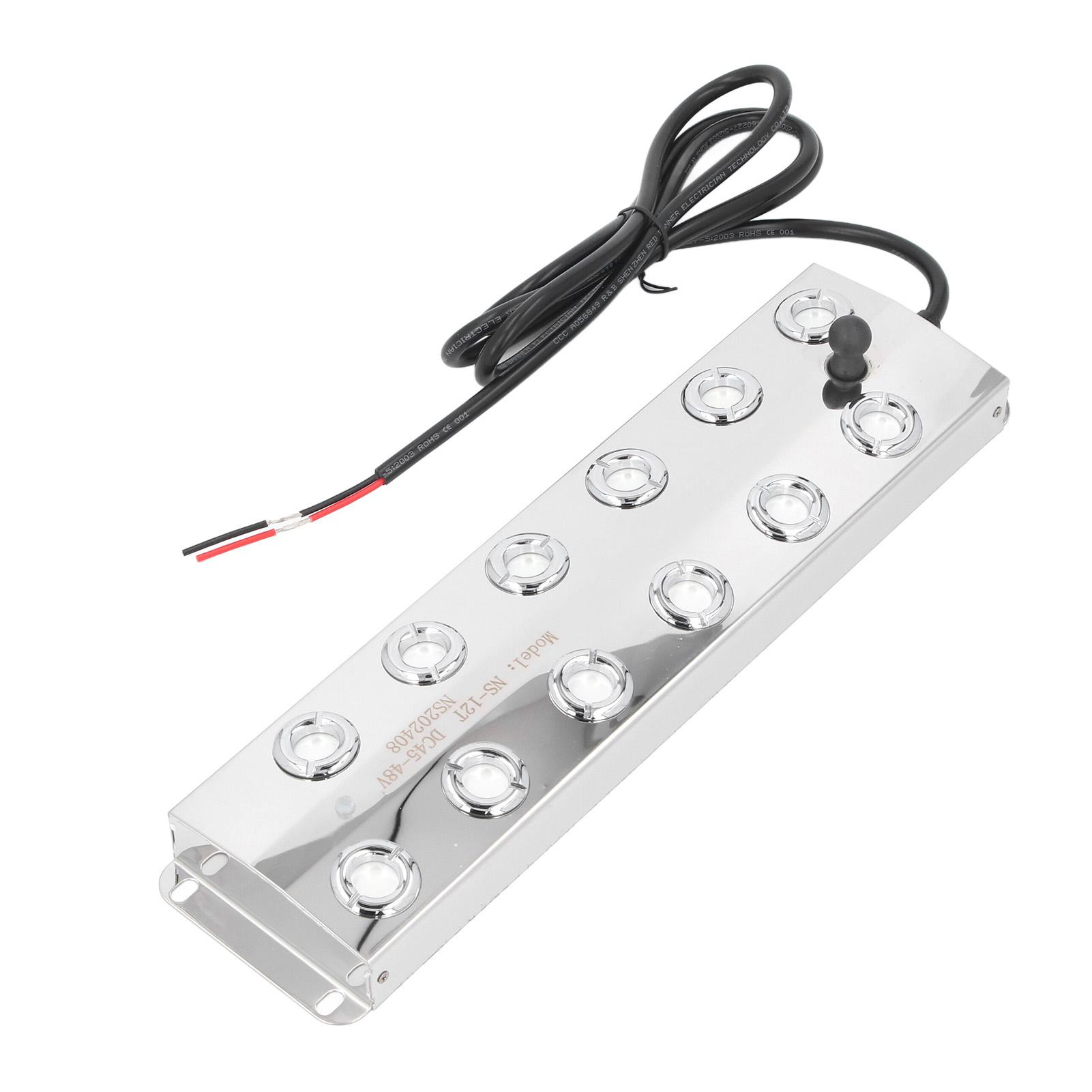 

1.5m Cable Ultrasonic Water Pond Fountain Fogger 12 Heads Quiet IP67 Water Proof Ultrasonic Mist Maker DC45-48V білий