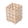 Metal+Crystal Pen Holder Desktop Organization Desktop Storage Bucket Luxury Makeup Brush Holder