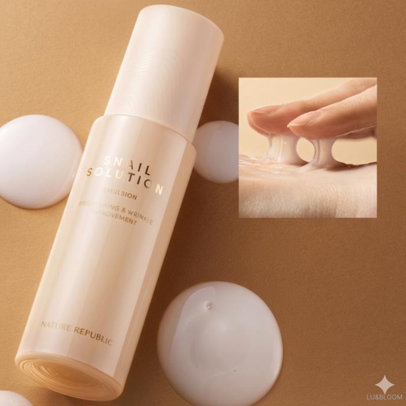 Nature Republic Snail Solution Skin Care 2-Set (Skin Booster 130ml + Emulsion 120ml) (+Free Gift)