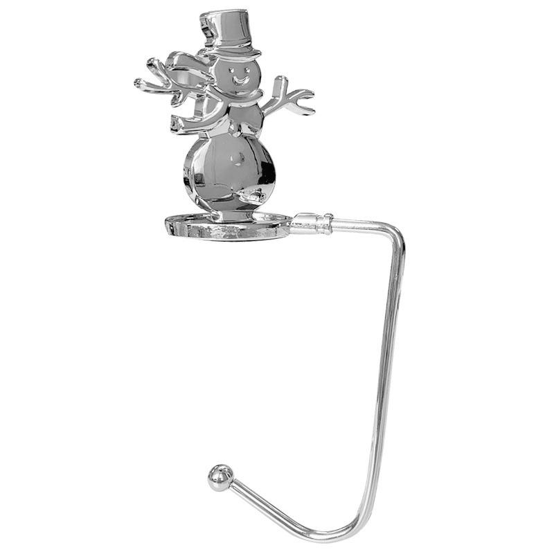 

1 шт. Снежинка Лось Форма Праздничные Рождественские Носки Крючок Кухня Металлический Крючок для Хранения Носков для Вечеринки Новый Год Золото Серебро Подарки