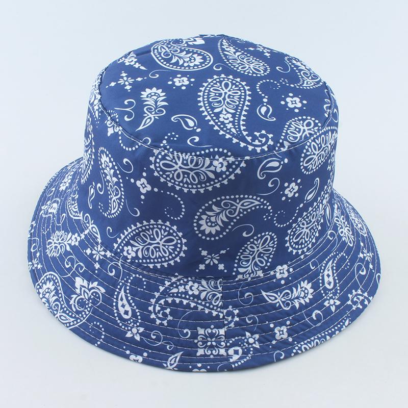 Herren Damen Fischerhut Vintage Print Eimerhut Wende Bob Hut Damen Retro Hip Hop Kappe Gorros
