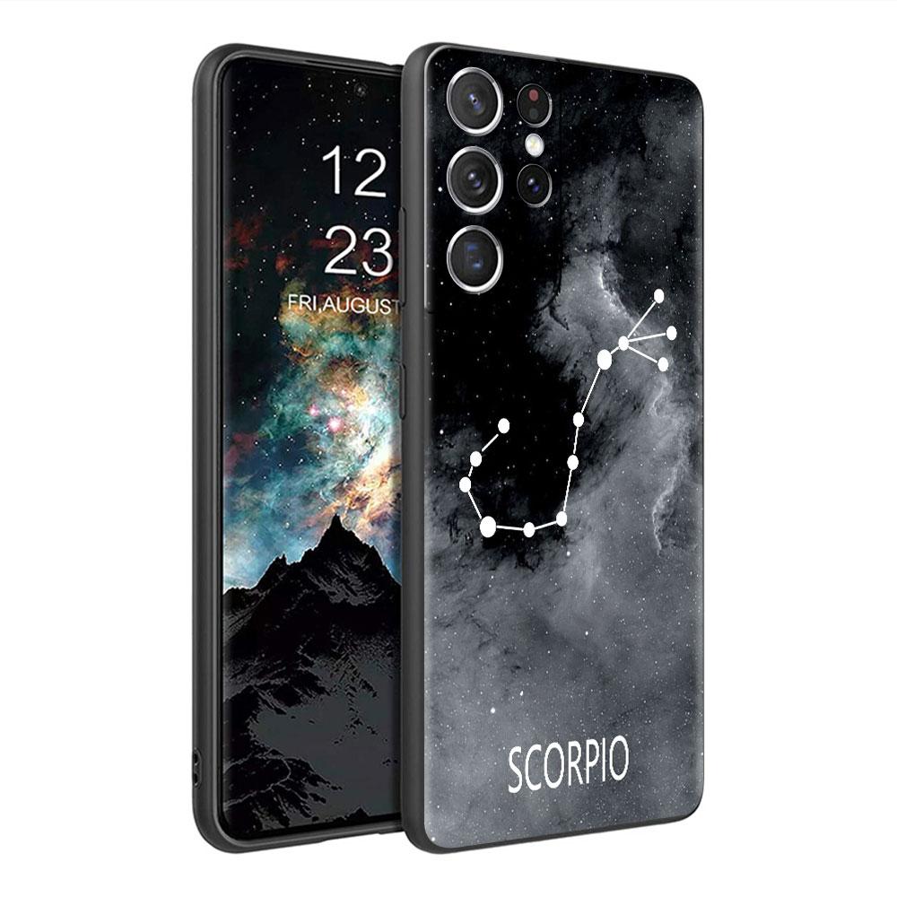 Etui na Samsung Galaxy S20 S22 Ultra S21 FE S10 S9 Plus Note 20 10 Lite 9 Miękkie etui na telefon Muszla Dwanaście Konstelacji