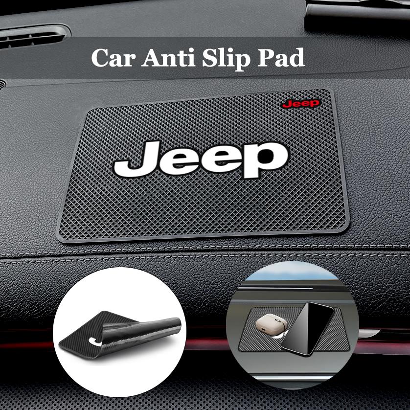 Car Dashboard Non-slip Mat Phone Key Storage Pad Car Accessories For Jeep Renegade Compass jk Gladiator Grand Cherokee Wrangler AMQ1