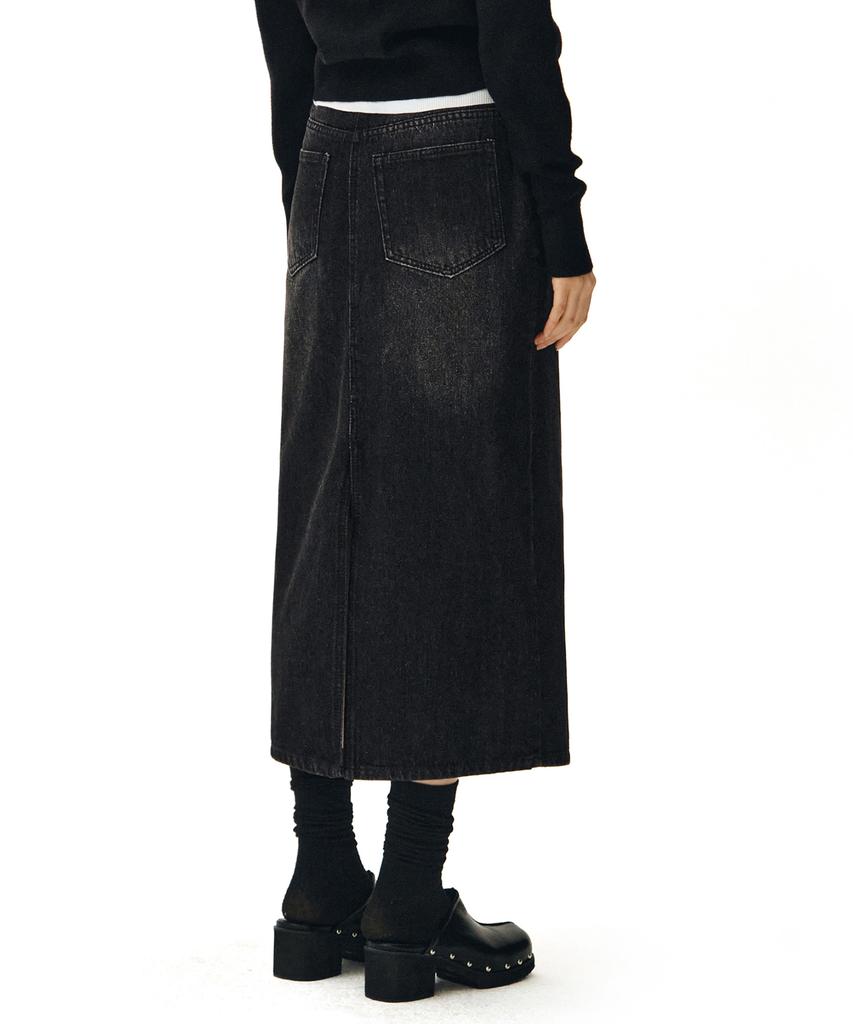 Deketeuumeon Signature Long Skirt Dcsk003Blackb