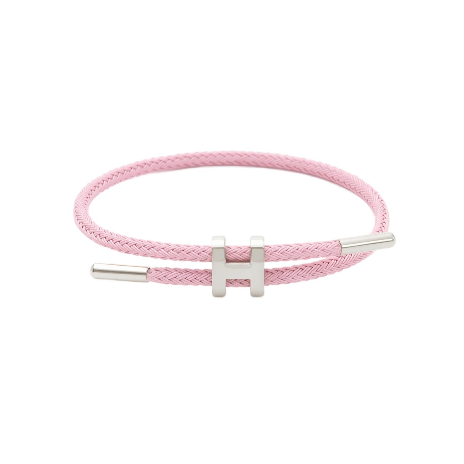 Edelstahl-Drahtseil-Armband mit verstellbarem I-Stangen-Verschluss, 3D Goldton, - für Damen und Herren One Size white