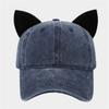 Cats Ear Baseball Hat for Girls Women Kitten Ears Casual Hat for Sports Gym Mountain Camping Hat Outdoor Activity