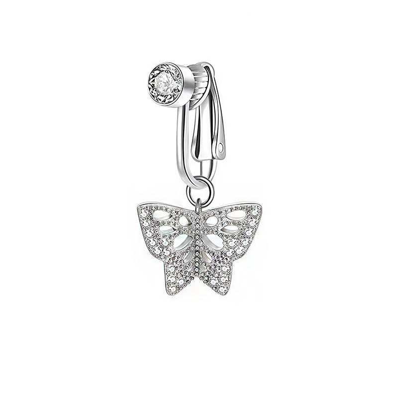 No Piercing Belly Button Clamp Easy To Wear Navel Rings Comfortable Women Body Adornment For Parties And Daily Wear