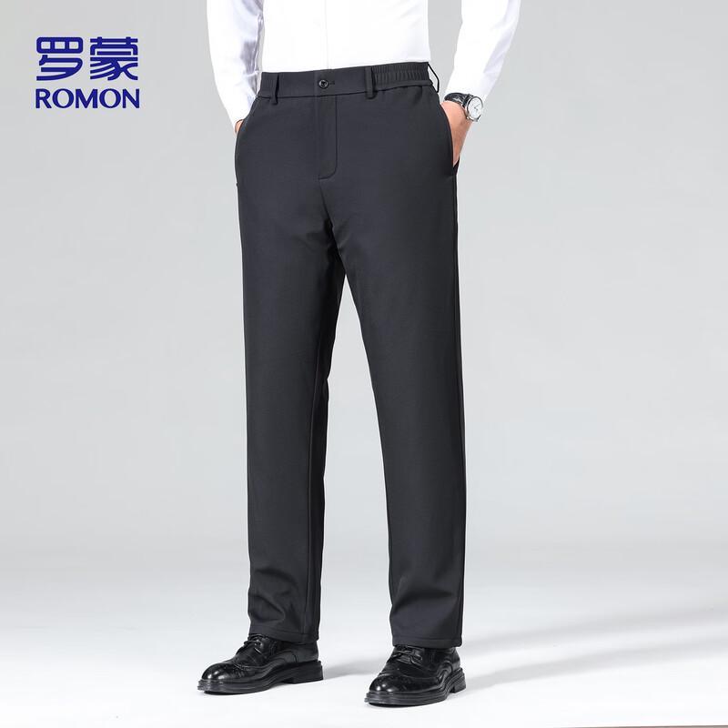 ROMON Men's 810 Goose Down Straight-Leg Dress Pants