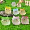 3 Teile/beutel Leuchtende Mini Katze Micro Landschaft Desktop Ornamente Leuchten In Der Nacht Tier Figuren Home Auto Dekorationen Diy Zubehör