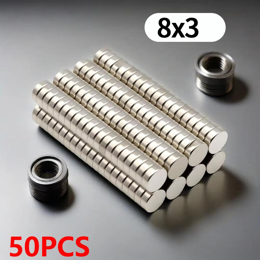 8X3MM imans Round Refrigerator magnets for Office Whiteboard Suitable Tools Home Workplace, Etc 8*3