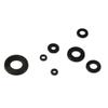 250pcs Washer Gasket Set Black Nylon Rubber Flat Ring Plain Repair Kit