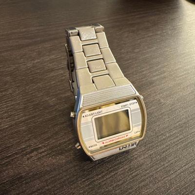 Used FOSSIL Digital Watch Stainless Steel