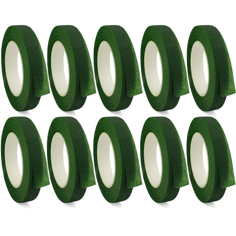 1/30Rolls Green Bouquet Floral Tapes Self-adhesive Stamen Wrapping Paper Tape DIY Flowers Decor For Florist Wedding Party Props