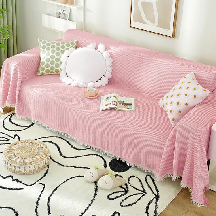 Nordic ins wind summer universal sofa towel cover cloth full cover sofa cushion cover cover blanket single three people all seasons