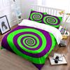 Colorful Spiral Three-Piece Set Multiple Sizes Kid'S And Adults' Bedroom Exquisite 3Pc Bedding Set, Gift