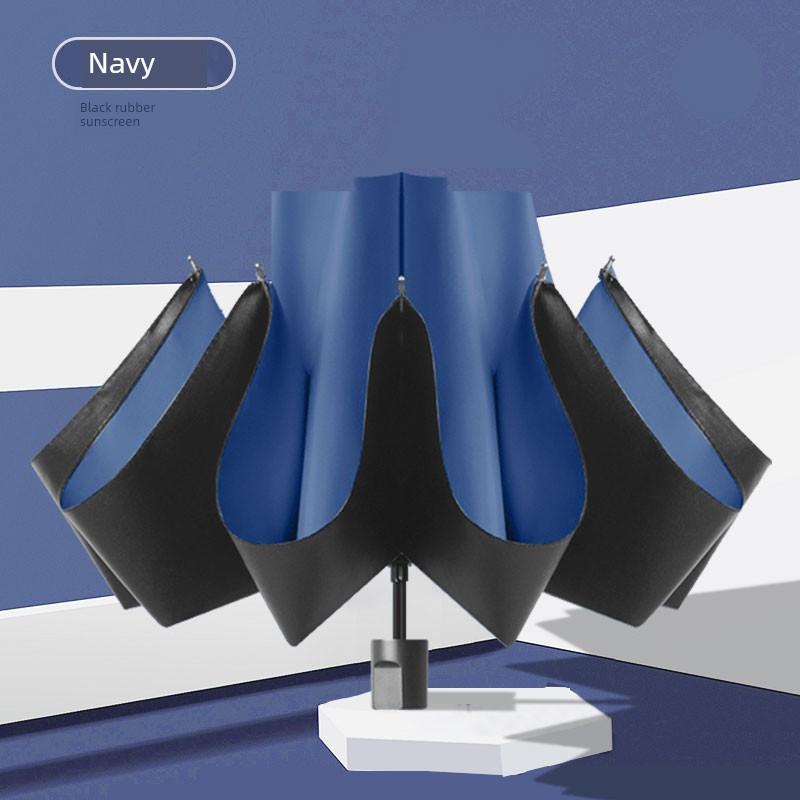 Automatic Folding Umbrella for Men, Enlarged, Reinforced, Thickened, Sturdy, Wind-Resistant, Dual-Use for Sun and Rain, Sunshade Umbrella