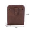 Multifunctional Business Card Bag Solid Color PU Leather Card Holder Men Short Wallet  Outdoor