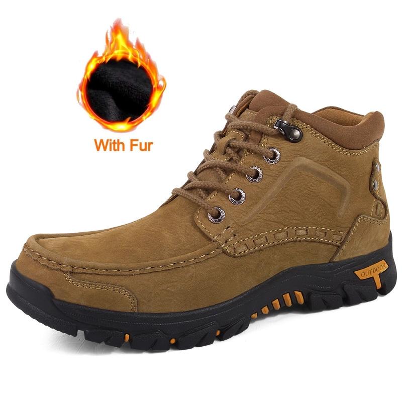 

Высококачественные мужские повседневные ботильоны из натуральной кожи для походов на открытом воздухе 2024 года, нескользящие кроссовки на шнуровке, модный люксовый бренд 47