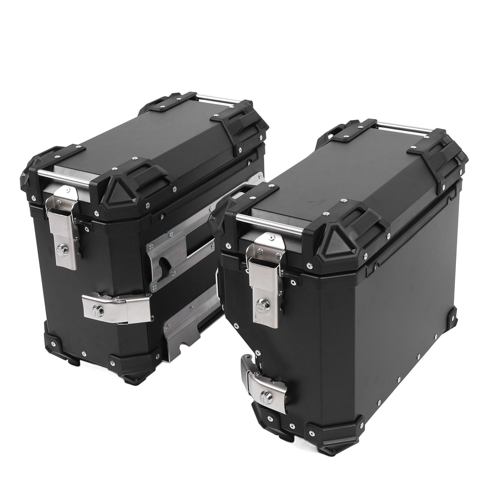 

Пара боковых кофров для мотоцикла 35 л из водонепроницаемого алюминиевого сплава с замком безопасности и ручкой сбоку