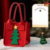 Festival Supplies Christmas Gifts Felt Bags Candy Gift Boxes Small Handbags Christmas Eve Apple Cartoon Storage Felt Bags