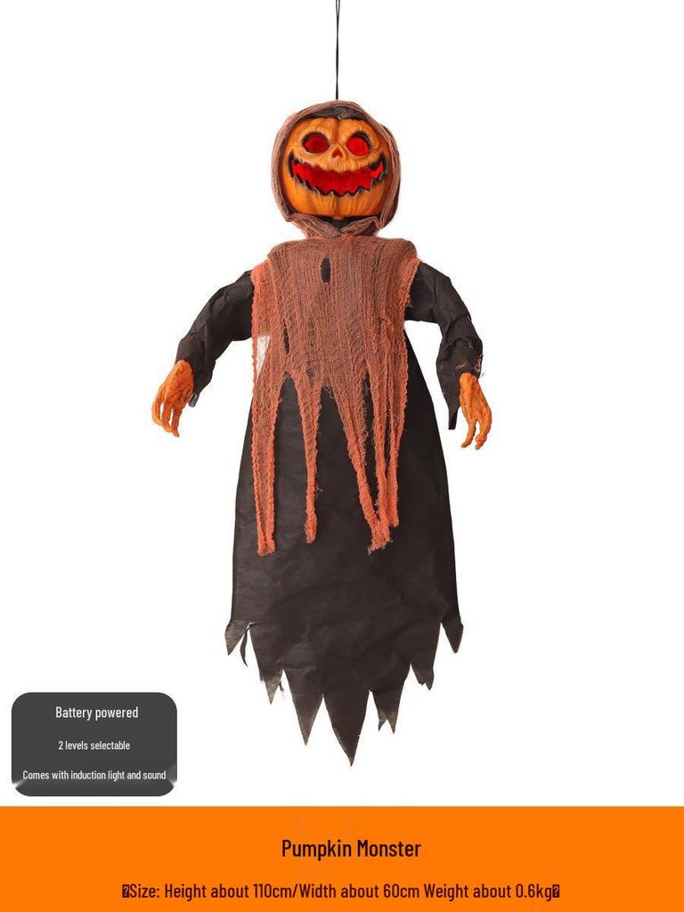 Luminous Halloween Pumpkin Lantern Decoration - Large Outdoor Display for Shopping Malls and Events
