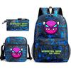 Geometry sprint game backpack geometry dash heat transfer backpack elementary school bag leisure bag
