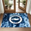 Brighton & Hove Albion Football Design Crystal Velvet Rug Soft Decorative Mat for Bedroom Entrance