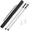 2× Tent Pole Telescopic Adjustable Tarp Poles for Camping Canopy Awning Shelter Aluminum Alloy High Wind Resistance, Flexible
