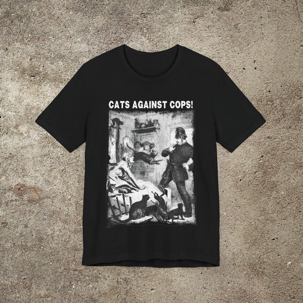 Cats Against Cops Cats against cops, antifa shirt, animal lover UNISEX SHIRT Unisex T-Shirt
